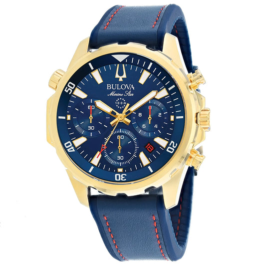 Marine Star Chronograph Blue Dial Men'S Watch 97B168